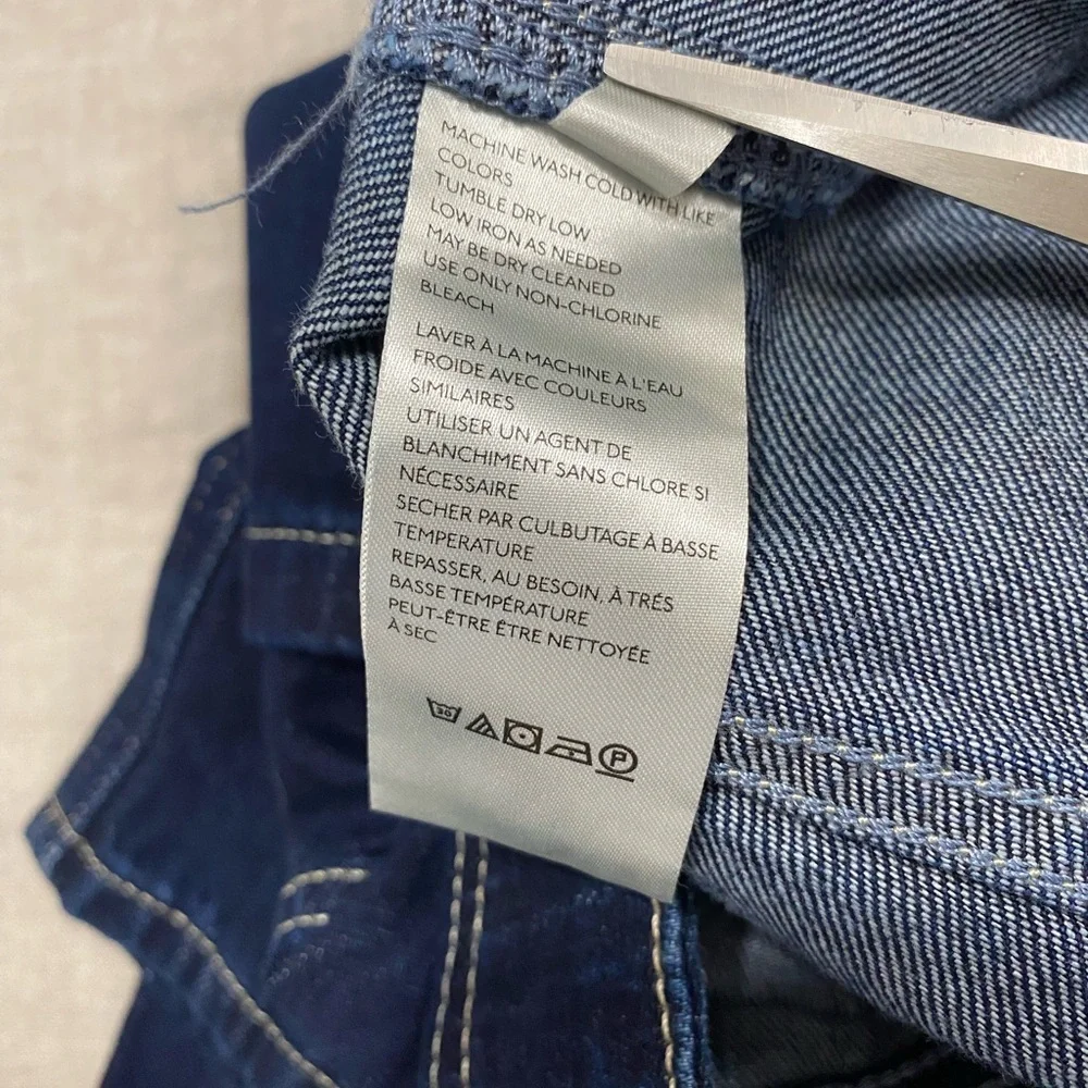 We The Free, Women's Wide Leg Pants, High Rise, Size 27 Dark Blue - Picture 14 of 14